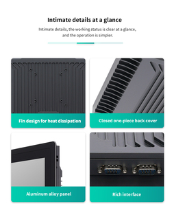 Computadora industrial de 7-21,5 pulgadas con panel táctil capacitivo PC USB Win Linux PC industrial sin ventilador con wifi - Product Image 5