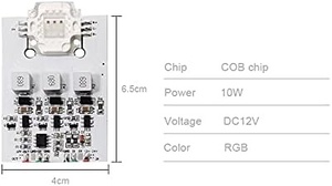 WS2811 High Power 3W/9W LED Pixel Modul DC12-24V Eingang RGB adressierbar Voll farbe 9W-RGB 5 LED Pixel Punkt Lichtquelle