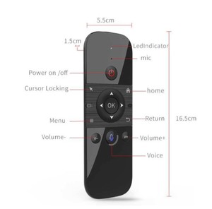 Ratón de aire M8 inalámbrico por voz, control remoto por infrarrojos, aprendizaje de doble cara, miniteclado - Product Image 3
