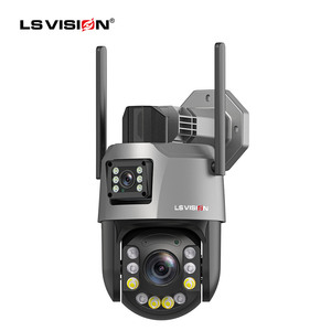 LS VISION ICSEE 50X Zoom 4G WIFI esterno <span class=keywords><strong>Wireless</strong></span> a doppio obiettivo telecamera di sicurezza CCTV a due vie Audio visione notturna memoria/scheda SD IP