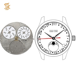 Âm lịch giai đoạn đa chức năng bốn kim lịch hàng tuần lịch hàng tháng Moonphase sửa đổi chuyển động cho Cỡ nòng 9015 tùy chỉnh - Product Image 1