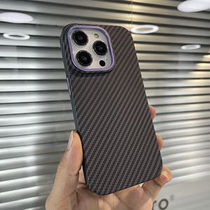 Leyi yeni varış donanım karbon fiber telefon kılıfı kablosuz şarj için darbeye kabuk iphone 15 pro telefon kapakları