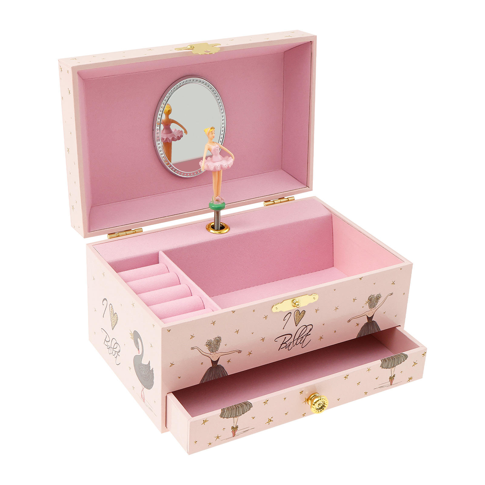 7 in Pink black swan