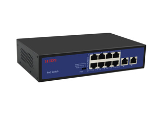 Hedy tiêu chuẩn PoE 8-Port 10/100Mbps 2 cổng uplink 6KV phổ biến chế độ bảo vệ tăng VLAN/Xem Con Chó/Tiêu chuẩn Chế độ mạng chuyển đổi - Product Image 3