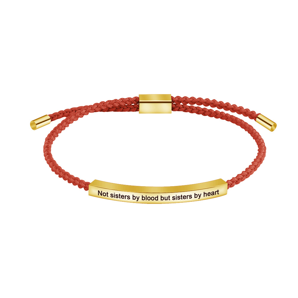 Bracelet en or corde rouge G3713