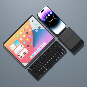 Computer senza fili mini pieghevole bluetooth senza fili tastiera touchpad in alluminio modulo ipa d air tastiera custodia tablet tastiera