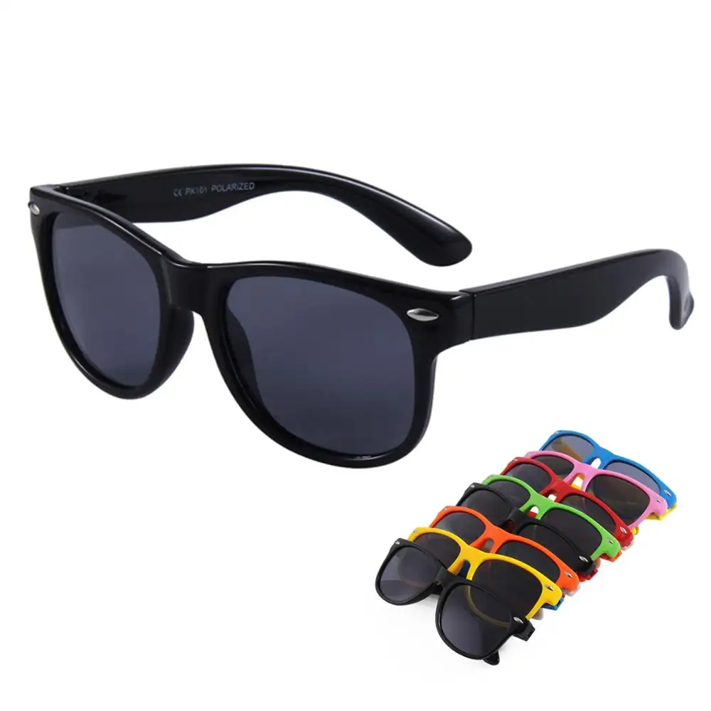 Óculos infantil polarizado uv400, óculos de sol infantil personalizado, multi cores de silicone 2022