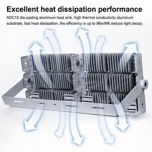 ضمان خمس سنوات على مصباح <span class=keywords><strong>LED</strong></span> الرياضي بقدرة كاملة 50 واط و100 واط و150 واط و200 واط و300 واط و400 واط و500 واط عالي الجودة DC-12 مصنوع من الألمونيوم و<span class=keywords><strong>DMX</strong></span> IP65 مصباح <span class=keywords><strong>LED</strong></span> رياضي احترافي - Product Image 3
