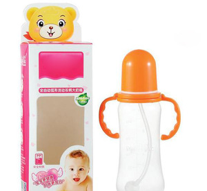 PVC pencere ile bebek biberon kağıt kutuları için özel plastik ambalaj kozmetik kutuları tek kullanımlık PET kutusu - Product Image 1
