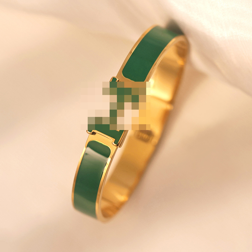 10mm surface drop glue wide green 18k gold