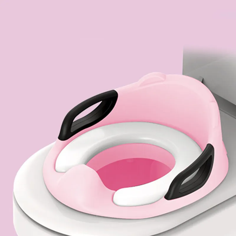 US Free Shipping Training SeatためKids Portable Baby Potty Toilet Training Cushion Child SeatとHandles Infant Toilet Seat