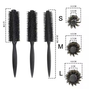 新着木製ローリングコンブレスト木製歯ブラシヘアドライヤー木製コームプロフェッショナルサロンヘアスタイルカーリングヘアブラシ