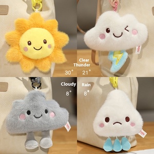 Cross-Biên Giới Mới Trực Tuyến Phim Hoạt Hình Màu Đỏ Dễ Thương Hướng Dương Cho Mặt Cười Hoa Gối Dự Báo Thời Tiết Đồ Chơi Sang Trọng Gấu Loại Bán Buôn - Product Image 2