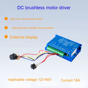 Controlador de Motor BLDC sin escobillas CC, controlador de velocidad de Control de señal Hall, caja de aluminio de 24-60V, Control de alto voltaje RS485 - Product Image 3