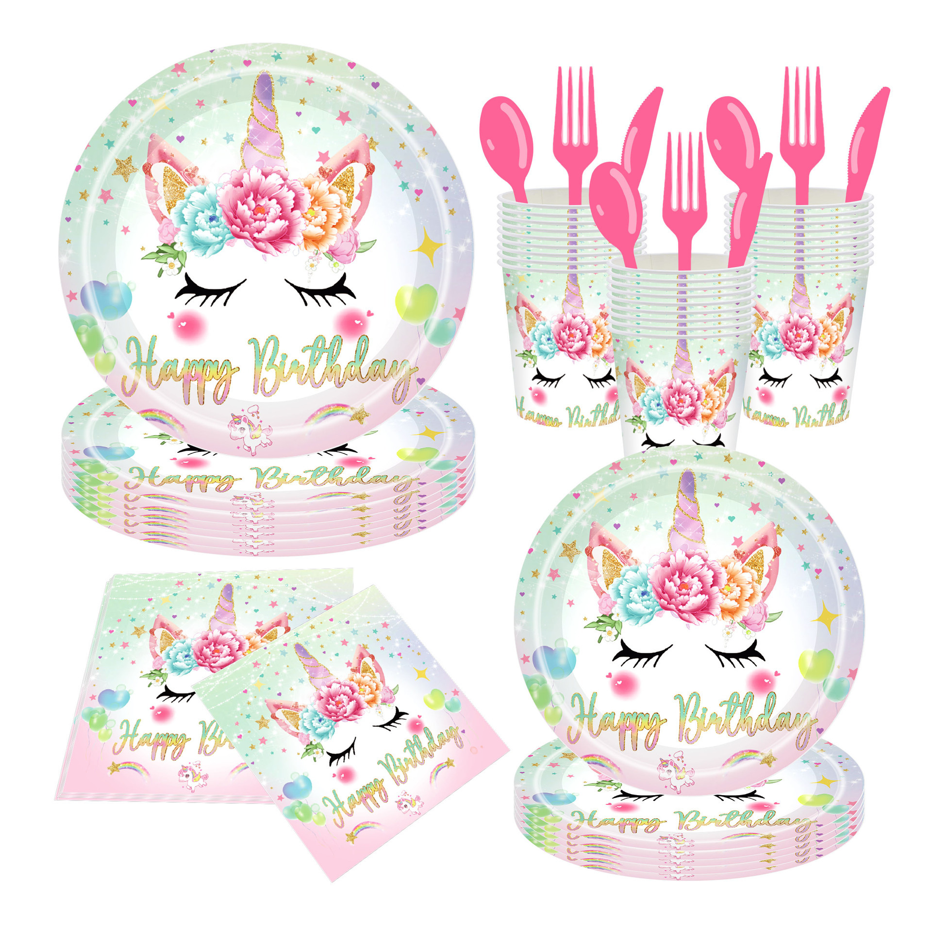 Pink spoon * 25pcs