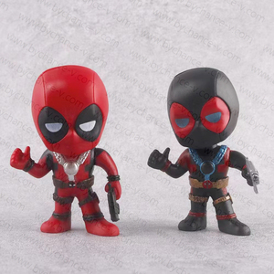Popüler süper kahramanlar örümcek adam venom ölü havuz mini sevimli plastik figür oyuncaklar 100mm oyuncak otomatı sıcak öğeler