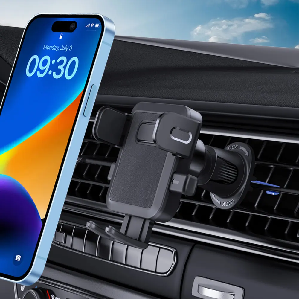 スマートフォンアクセサリーは電話の音声をサポートします耐久性のある車の電話ホルダー携帯電話のエアベント電話ホルダー用のエアベントマウント