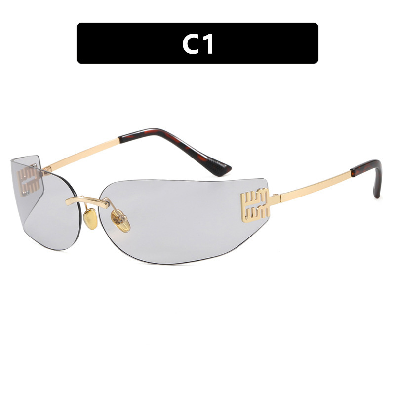 C1 - Montatura oro, lenti grigio chiaro
