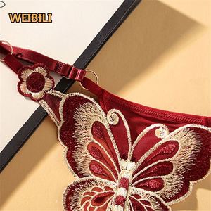Custom See-Through Embroidery Adjustable Low Waist Sexy G-<strong>String</strong> Thong Womens Sexy Underwear G-<strong>String</strong>