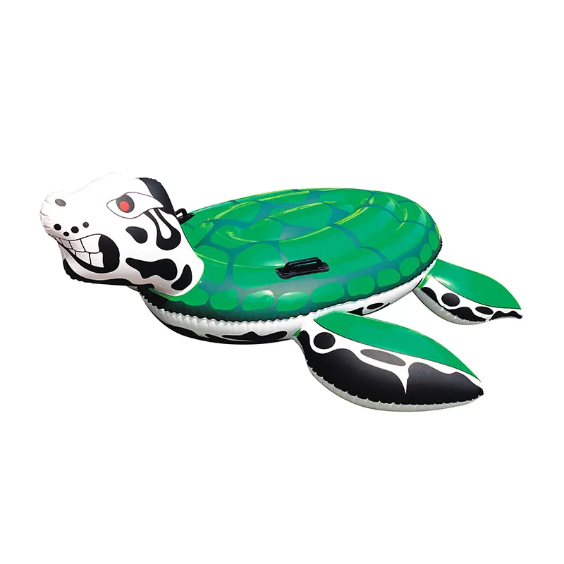 Heavy-Duty PVC Inflatable Dragon Turtle Toy Dual-Use Outdoor/Indoor Beach Ride on for Home and School Use
