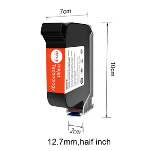 Sostituzione della cartuccia d'inchiostro a getto d'inchiostro Eco solvente a secco rapido per stampante portatile codificatore pistola 600DPI stampa Hgt 1/2 "12.7mm - Product Image 4