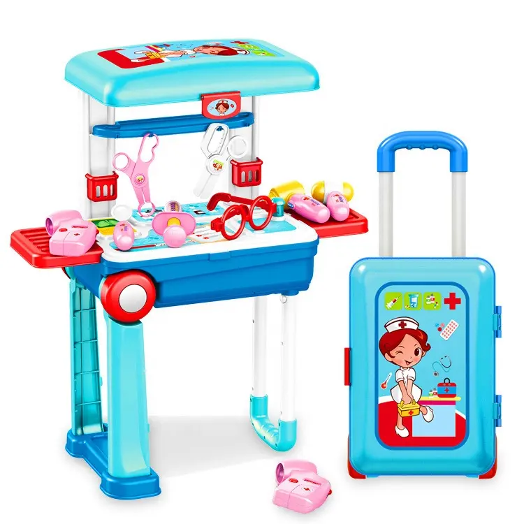 2 In 1 Koffer Ontwerp Dokter En Vakman Plastic Speelgoed Koffer Kinderen Doen Alsof Spelen Set Educatief Speelgoed