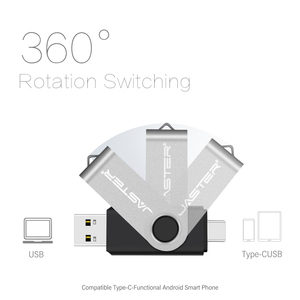 Xoay Memory Stick USB 3.0 Loại C <span class=keywords><strong>Pendrive</strong></span> 16GB 32GB 64GB 128GB 256GB kép Android USB C Flash Drive 2 trong 1 cho điện thoại di động - Product Image 4