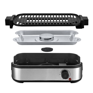 Veelzijdige Multifunctionele Elektrische Grill Met Bakplaat Bbq Plaat Rookloos Huishoudelijk Kookaccessoire - Product Image 5