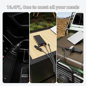 スターリンクケーブル3 in 1 DC電源ケーブル100W + タイプ-C/タバコライター/DC男性電源ケーブルコードスターリンクミニケーブル用 - Product Image 4