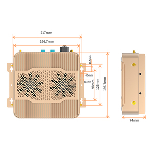 Jetson AGX Orin Dev Kit basato 200top 32GB Edge Computing Box con connettore ECU per Smart senza equipaggio guida automatica T906G - Product Image 5