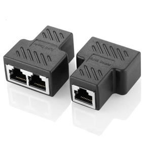 RJ45 Splitter Connectors Adapter 1 to 2 Ethernet Coupler HUB Interface Modular Plug <strong>Connect</strong> <strong>Network</strong> LAN Internet Cat5 Cat6 - Product Image 5