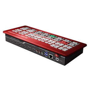 <strong>Multi</strong>-<strong>Input</strong> 4*H DMI <strong>Inputs</strong> Audio Video Mixer 1080p60fps 6 Channel Live Broadcast Virtual Studio Streaming HD Video Switcher - Product Image 2
