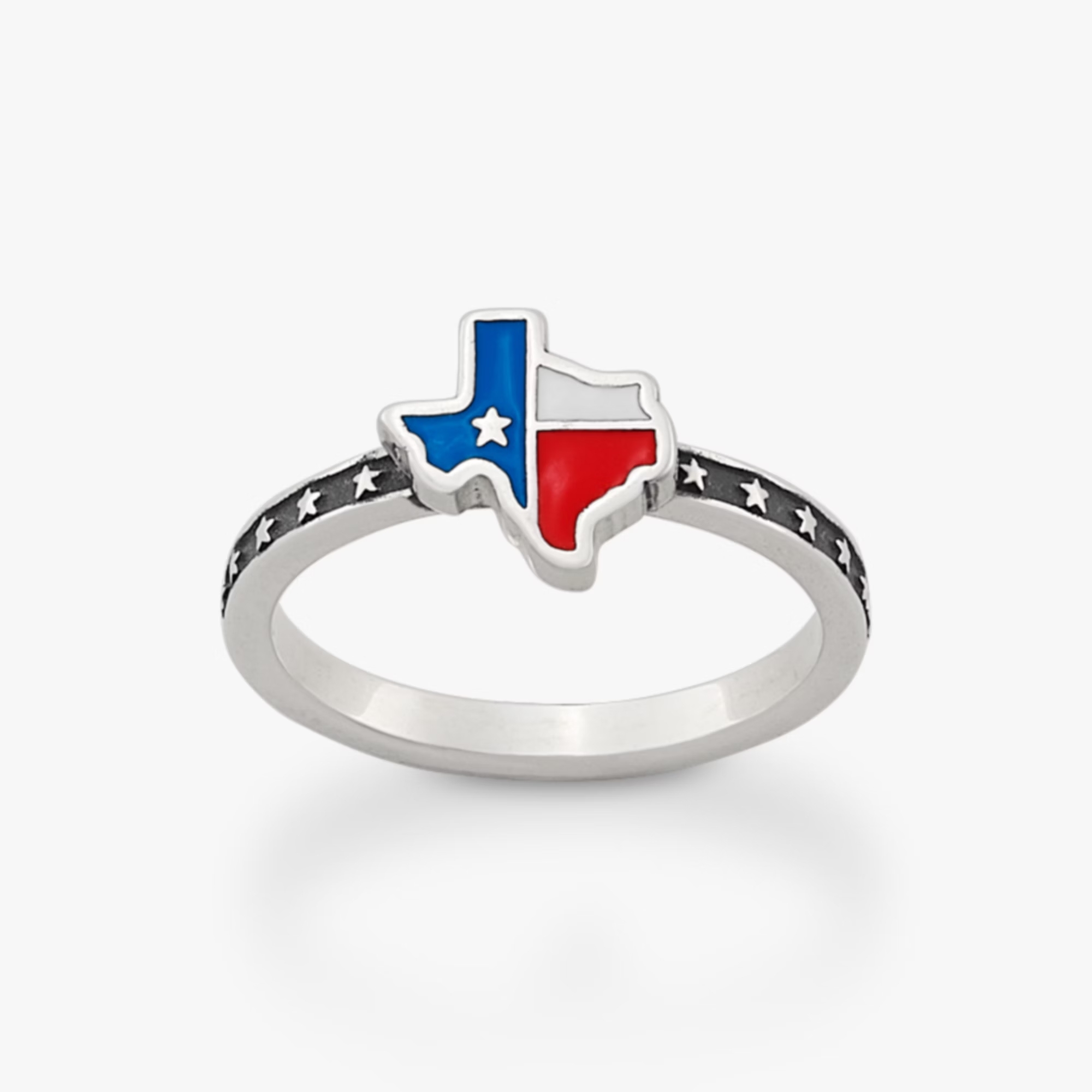 Anello Lone Star State in smalto