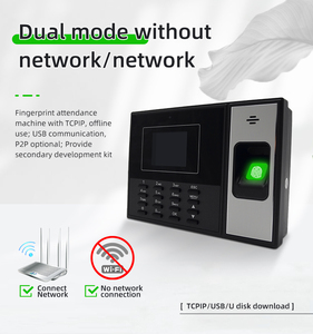 GPRS Wifi TCP/IP RS485 4G Tarjeta Sim Registro de tiempo de huellas dactilares Personal Máquina DE ASISTENCIA biométrica con software en la nube - Product Image 4