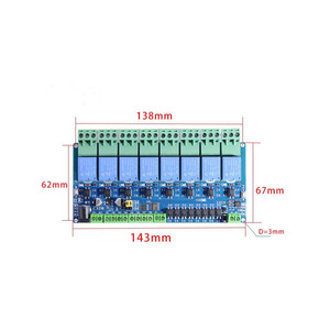 Taidacent Modbus-Rtu 5V 12V 24V 1/2/Kanal relais modul Modbus-Schalter Eingang Ausgang Opto Isolation RS485 TTL Anti-Reverse - Product Image 5