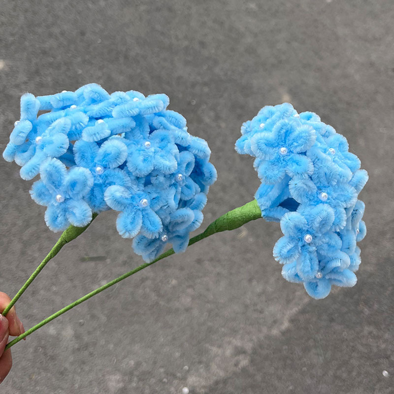 Bleu - Hortensia à 12 branches