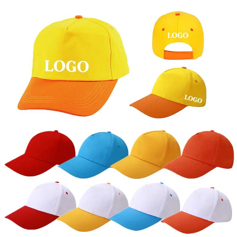 OEM ODM Outdoor Party Activity Fashion Cotton Blank Plain Baseball Cap Customize Logo Sport Baseball Cap For Women Men Kids