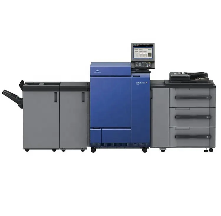 Konica Minolta रंगीन डिजिटल मुद्रण उत्पादन प्रणाली bizhub प्रेस C1100 C1085 प्रिंटर फोटोकॉपियर मशीन