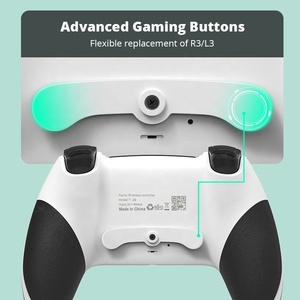 Control remoto inalámbrico Gamepad Doble vibración Función Turbo Botón de respaldo Controlador de juego Gyro de seis ejes para consola P3 P4 - Product Image 5