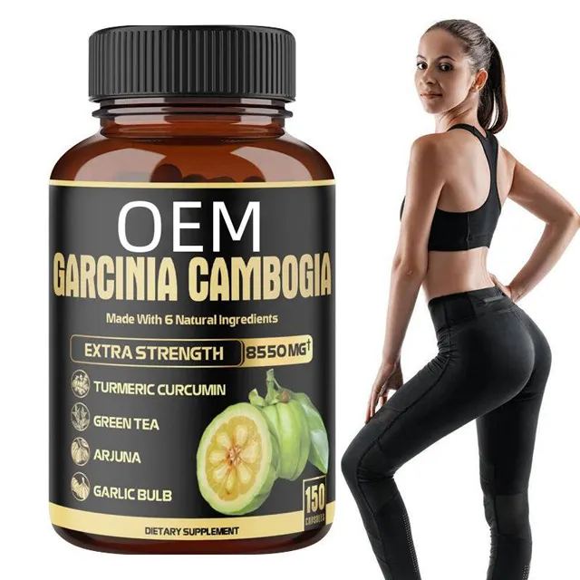 Fabrika toptan yüksek kalite OEM Garcinia Cambogia kapsüller 300mg çam kozalağı özü hızlı yağ yakma