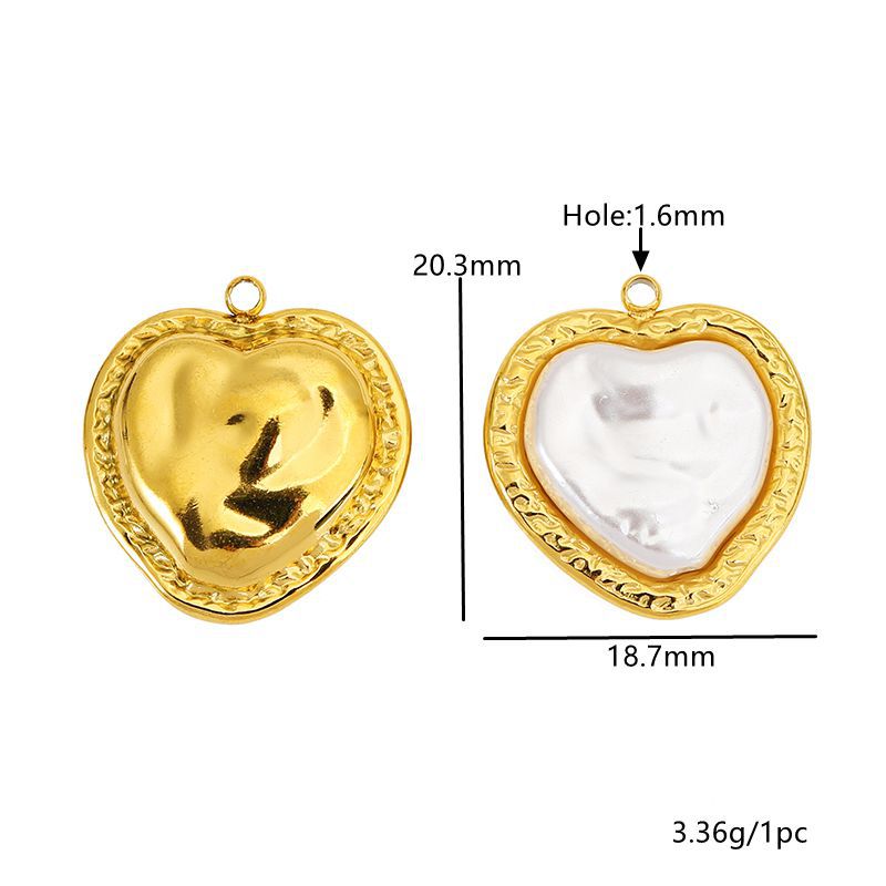 Perles en forme de cœur