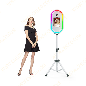 Internet người nổi tiếng ổn định Tripod Tương thích iPad DSLR máy ảnh hình bầu dục kim loại Selfie kiosk photobooth cho Wedding party Nguồn cung cấp - Product Image 5
