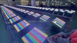 L-HONGHE NEW Stage Light Bar Club Party Pixel Backlights <strong>RGB</strong> Full Color Flat <strong>LED</strong> Moving Head Strobe Light - Product Image 4