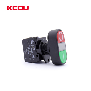 KEDU NO NC 30V LED White <strong>Light</strong> Illuminated <strong>Pushbutton</strong> <strong>Switch</strong> HY57-8