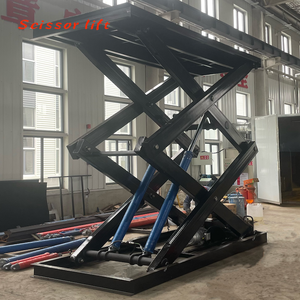 Mesa elevadora de tijera fija de 4 m de altura, diseño de grado industrial para carga de contenedores portuarios y material pesa - Product Image 4