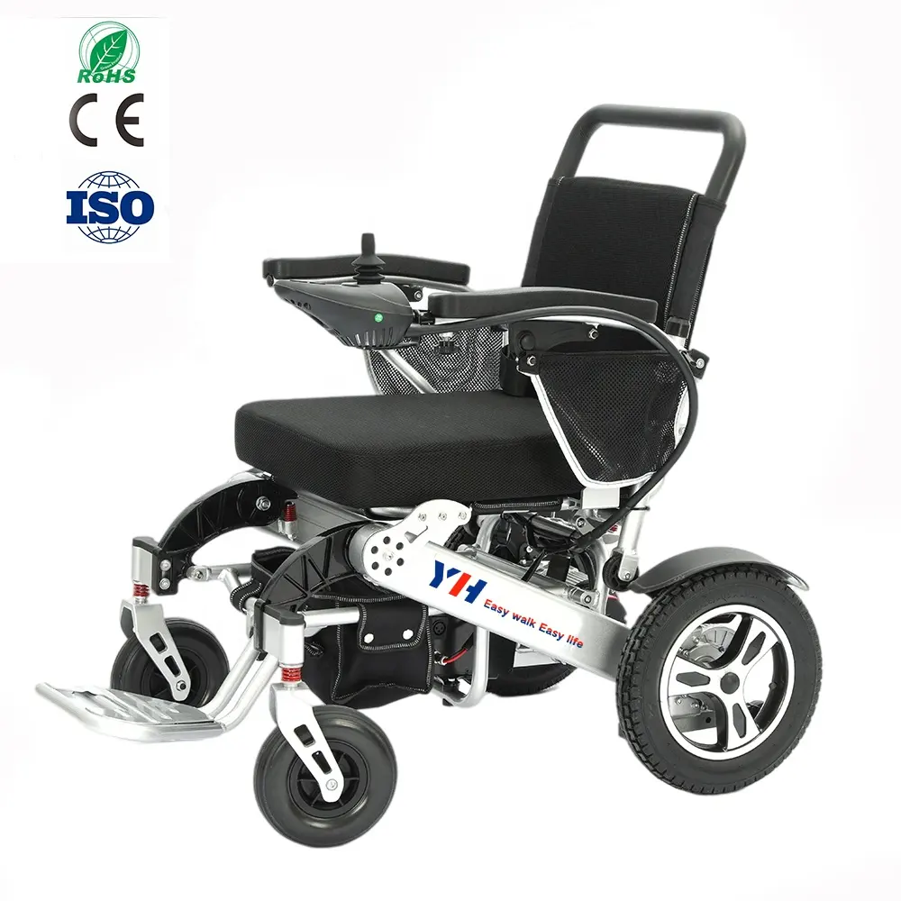 Fauteuil roulant électrique pliable en alliage d'aluminium léger, 2022