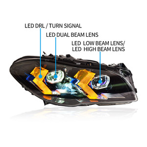 Car Styg Head Lamp for <strong>5</strong>-series F10 F18 2011-2017 headlight DRL projector lens dynamic <strong>LED</strong> turn signal - Product Image 6