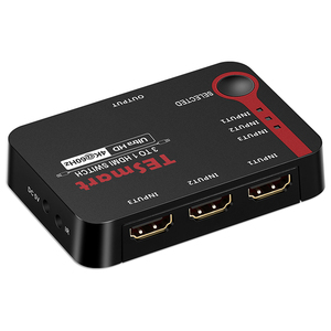 TESmart-conmutador HDMI de entrada 3 y salida 1, interruptor de detección automática HDCP 2,2 HDR EDID 4K60Hz HDMI