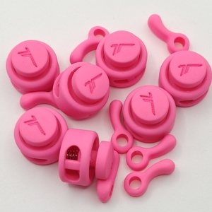 Custom Colorful Laser <strong>Nylon</strong> Plastic Cord Lock Toggle Plastic Stopper <strong>String</strong> Rope Spring Stoppers Locks - Product Image 4