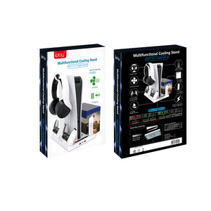Factory <strong>Customized</strong> PS5 Digital Edition Vertical Stand Cooling Station <strong>Controller</strong> Charging Station for PS5 Console Disc Version - Product Image 6